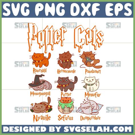 100+ Harry Potter Cat SVG -  Harry Potter SVG Printable