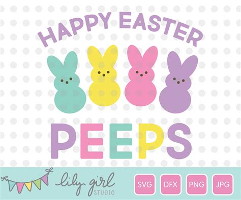 111+ Happy Easter Peeps SVG -  Popular Easter Crafters File