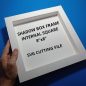 114+ Printable Shadow Box Template -  Premium Free Shadow Box SVG