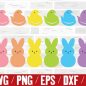 118+ Peep Bunny SVG -  Premium Free Easter SVG