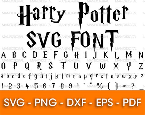 126+ Harry Potter Font -  Editable Harry Potter SVG Files