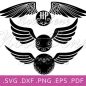 130+ Golden Snitch Wings SVG -  Instant Download Harry Potter SVG
