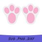 137+ Bunny Feet SVG Free -  Free Easter SVG PNG EPS DXF