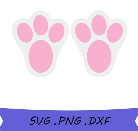 137+ Bunny Feet SVG Free -  Free Easter SVG PNG EPS DXF
