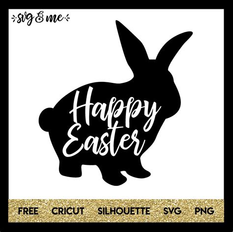 143+ Easter Bunny Silhouette SVG Free -  Ready Print Easter SVG Files