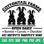 144+ Cottontail Farms SVG -  Popular Easter Crafters File