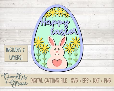 146+ Layered Easter Egg SVG -  Ready Print Easter SVG Files