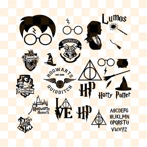 161+ Harry Potter Photo Props SVG -  Ready Print Harry Potter SVG Files