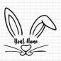 164+ Cricut Bunny Face -  Download Easter SVG for Free