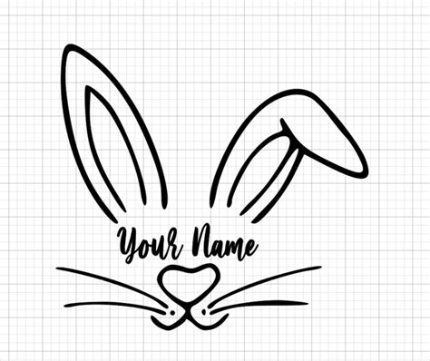 164+ Cricut Bunny Face -  Download Easter SVG for Free