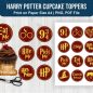 164+ Harry Potter Cupcake Topper SVG -  Premium Free Harry Potter SVG