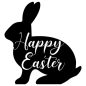 168+ Bunny Outline SVG -  Digital Download Easter SVG