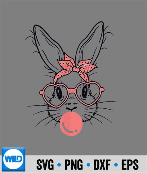 173+ Bubblegum Bunny SVG -  Premium Free Easter SVG