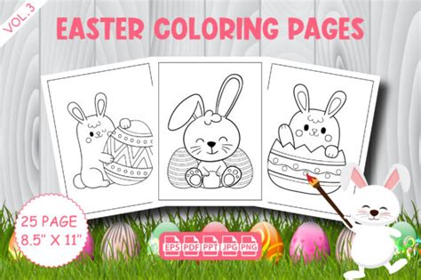 180+ Easter Coloring Pages SVG -  Ready Print Easter SVG Files