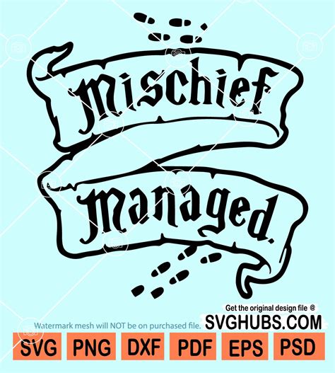 180+ Mischief Managed Harry Potter SVG -  Popular Harry Potter SVG Cut