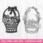 186+ Free Easter Basket SVG Files For Cricut -  Easter SVG Printable