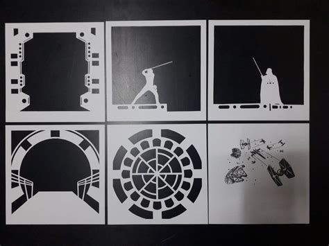 189+ Star Wars Light Box Template -  Popular Shadow Box Crafters File
