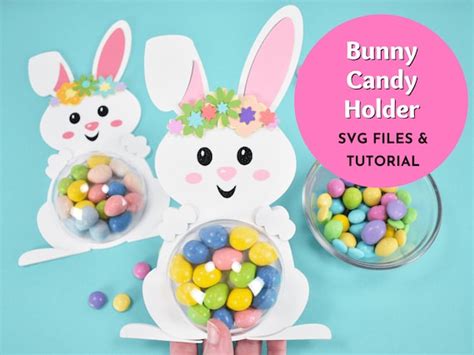 195+ Bunny Candy Holder SVG -  Easter SVG Printable