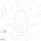 200+ Printable 3d Paper Skull Template -  Popular Shadow Box SVG Cut Files