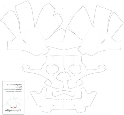 200+ Printable 3d Paper Skull Template -  Popular Shadow Box SVG Cut Files