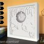 203+ 3d Lighted Shadow Box -  Instant Download Shadow Box SVG