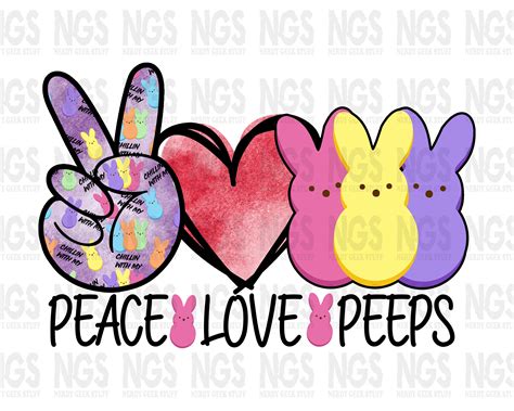 205+ Peace Love Peeps SVG -  Popular Easter SVG Cut