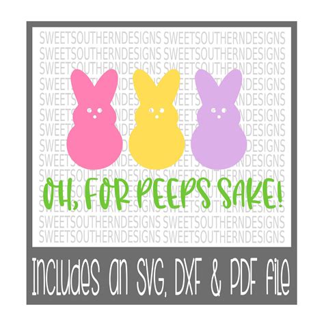 210+ Oh For Peeps Sake SVG -  Instant Download Easter SVG