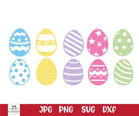 214+ Eggs SVG -  Instant Download Easter SVG