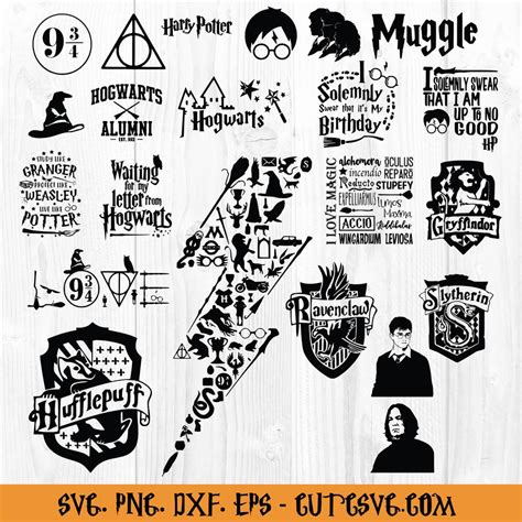 221+ Harry Potter Round Desing SVG -  Popular Harry Potter SVG Cut