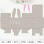 224+ Bunny Boxes SVG -  Editable Easter SVG Files