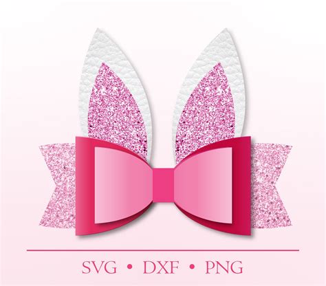 231+ Bunny With Bow SVG -  Best Easter SVG Crafters Image