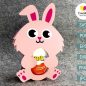 238+ Bunny Egg Holder SVG -  Easter SVG Printable