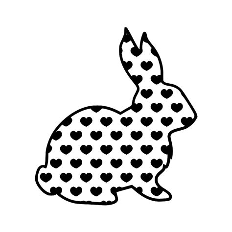 239+ Free Bunny Outline SVG -  Best Easter SVG Crafters Image