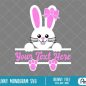 241+ Easter Bunny Monogram SVG Free -  Free Easter SVG PNG EPS DXF