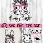 241+ Easter Bunny With Glasses SVG -  Best Easter SVG Crafters Image