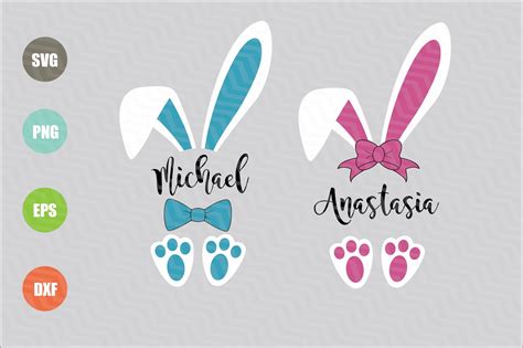 58+ Easter Bunny Ears Cricut -  Instant Download Easter SVG