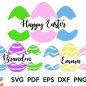58+ Easter Egg Monogram SVG -  Best Easter SVG Crafters Image
