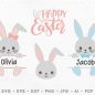 67+ Bunny With Name SVG Free -  Easter Scalable Graphics