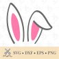 70+ Bunny Ears Headband SVG -  Popular Easter Crafters File