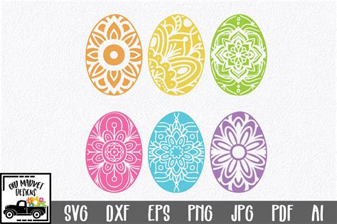 70+ Easter Egg Mandala SVG -  Free Easter SVG PNG EPS DXF