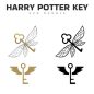 70+ Harry Potter Key With Wings SVG -  Digital Download Harry Potter SVG