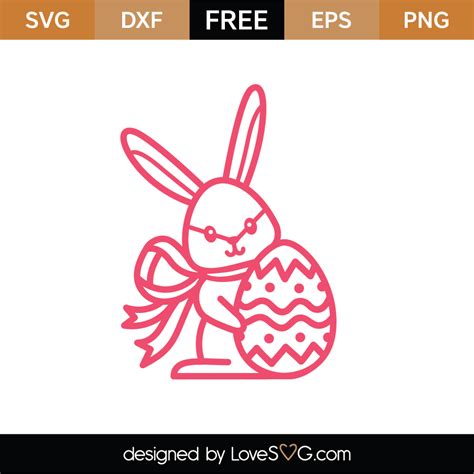 71+ Easter Bunny SVG File -  Download Easter SVG for Free