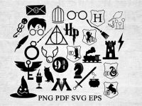 71+ Harry Potter Quittage SVG -  Digital Download Harry Potter SVG