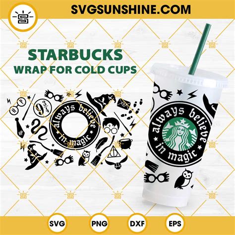 79+ Starbucks Harry Potter SVG -  Digital Download Harry Potter SVG
