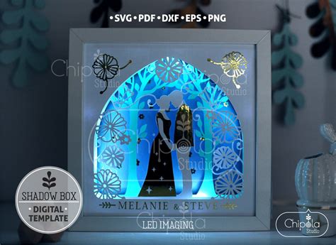 82+ Lighted Shadow Boxes -  Digital Download Shadow Box SVG