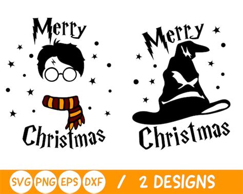 88+ Harry Potter Christmas SVG -  Instant Download Harry Potter SVG