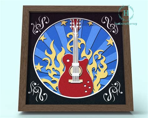 92+ Guitar Shadow Box Diy -  Editable Shadow Box SVG Files