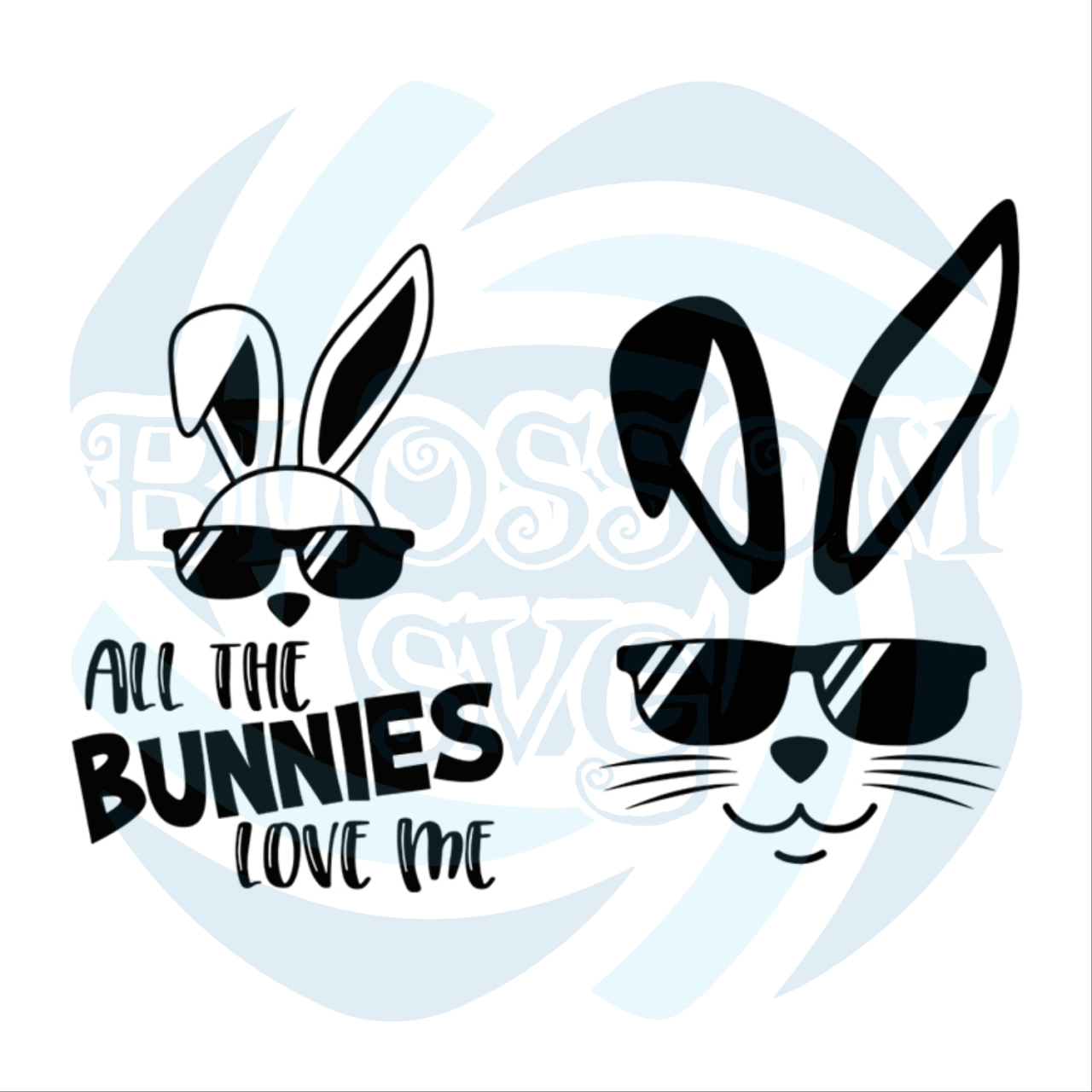 Easter Bunny Sunglasses Svg, Easter Svg, Bunny Svg, Rabbit Svg, Easter