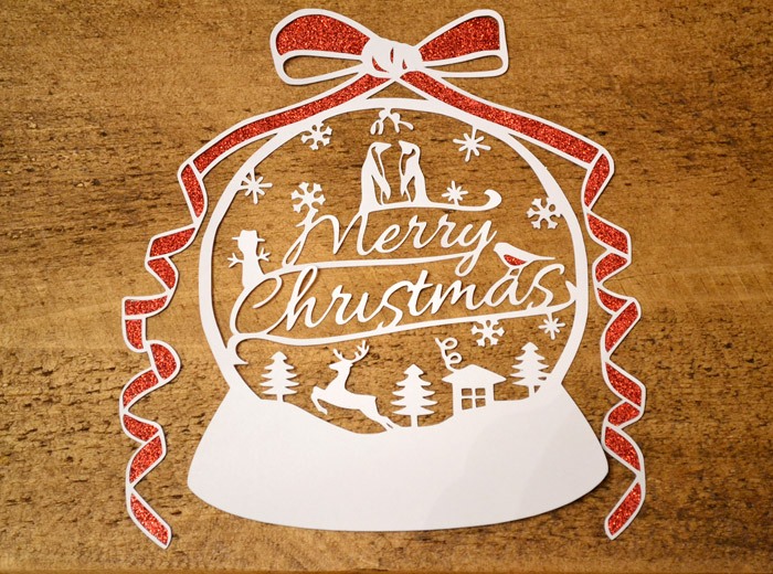 Christmas papercut template DIY - Paper Petal