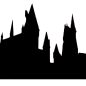 Hogwarts Castle Silhouette SVG